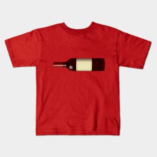 Merry Christmas Wine Bottle Kids T-Shirt